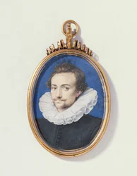 Portret van een man in het zwart, ca. 1590-1600